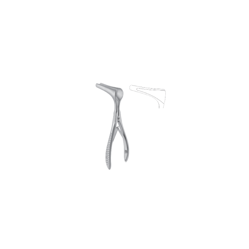 Spéculum nasal KILIAN valves arrondies évasées 50 mm 13 cm
